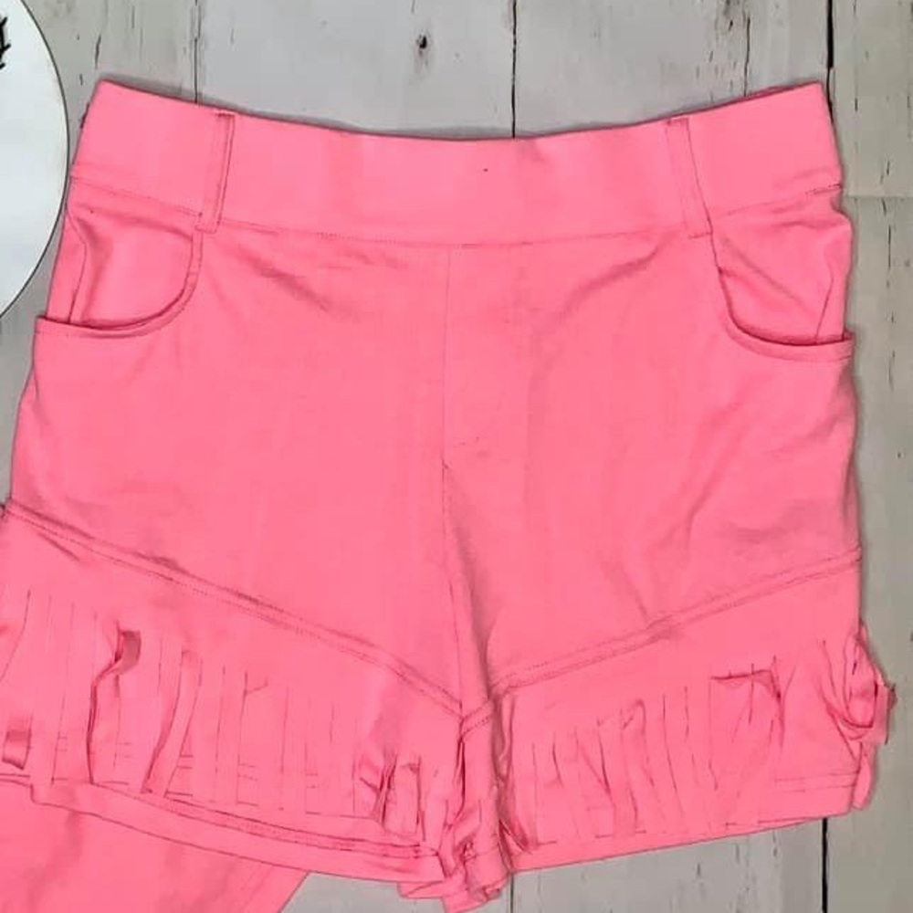 Crazy Train fringe shorts